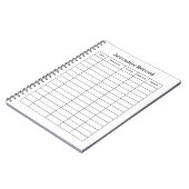 Grootboekboekhouding notitieboek ledger (Linkerzijde)