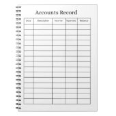 Grootboekboekhouding notitieboek ledger (Voorkant)