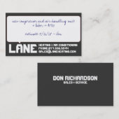 Grootboxschattingen Visitekaartje (Voorkant / Achterkant)