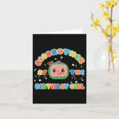 Grootbroer van het verjaardagsmeisje Melon Family  Kaart (Gele Bloem)