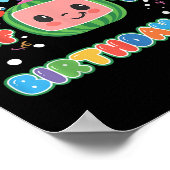 Grootbroer van het verjaardagsmeisje Melon Family Poster (Hoek)