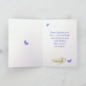 Grootdochter 19th Birthday Butterfly Garden Card Kaart (Binnen)