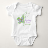 Grootdochter 1st Birthday Butterfly Hugs Romper (Voorkant)