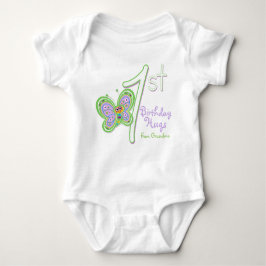 Grootdochter 1st Birthday Butterfly Hugs Romper