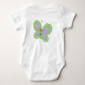 Grootdochter 1st Birthday Butterfly Hugs Romper (Achterkant)