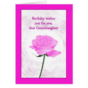 Grootdochter Birthday Beauful Pink Rose