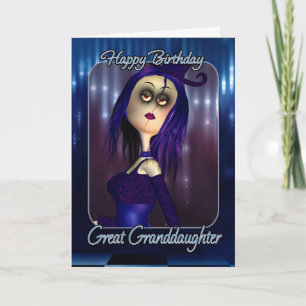 Grootdochter Birthday Card - Moonies Cute R Kaart