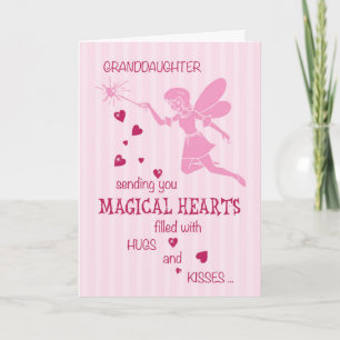 Grootdochter Birthday Magical Fairy Pink Kaart