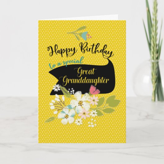 Grootdochter  Birthday Wish Kaart (Voorkant)