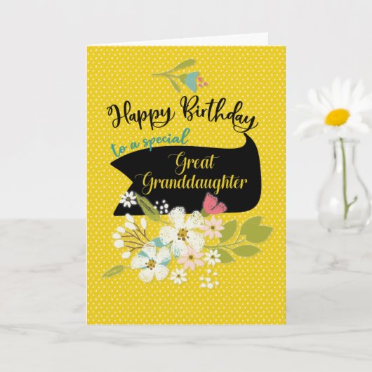 Grootdochter  Birthday Wish Kaart (Kleine Plant)