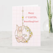 Grootdochter eerste paashoes bundelvalser kaart (Voorkant)