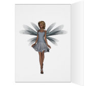 Grootdochter Elegant Silver 15th Birthday Kaart (Binnen (Links))