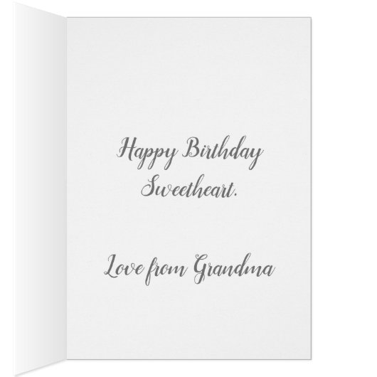 Grootdochter Elegant Silver 15th Birthday Kaart (Binnen (Rechts))