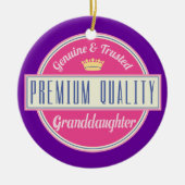 Grootdochter (Funny) Gift Keramisch Ornament (Voorkant)