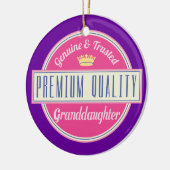 Grootdochter (Funny) Gift Keramisch Ornament (Links)