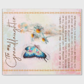 Grootdochter Gifts | Van opa Grandma Cadeaupapier (Vlak)