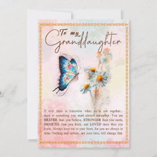 Grootdochter Gifts Van opa Grandma Familie Feestdagenkaart