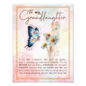 Grootdochter Gifts | Van opa Grandma Foto Afdruk (Voorkant)