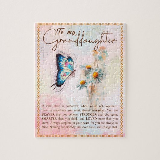 Grootdochter Gifts | Van opa Grandma Legpuzzel (Verticaal)