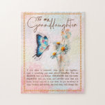 Grootdochter Gifts | Van opa Grandma Legpuzzel<br><div class="desc">Grootdochter Gifts | Liefde van opa Matching Family Group Butterfly Daisy Flowers Blanket</div>
