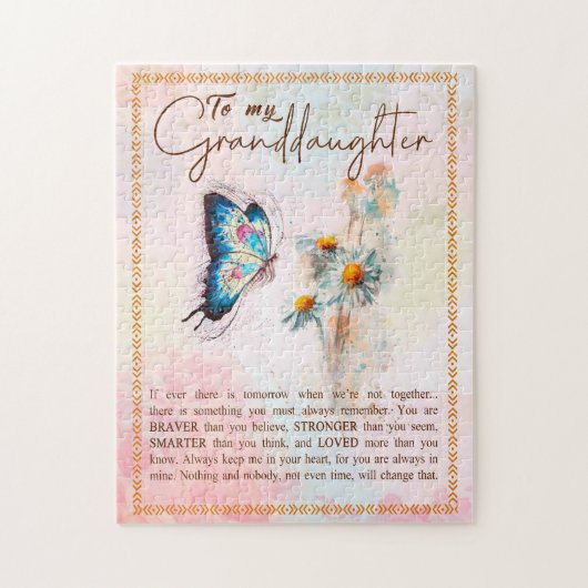 Grootdochter Gifts | Van opa Grandma Legpuzzel (Verticaal)