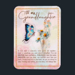 Grootdochter Gifts | Van opa Grandma Magneet<br><div class="desc">Grootdochter Gifts | Liefde van opa Matching Family Group Butterfly Daisy Flowers Blanket</div>