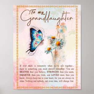 Grootdochter Gifts   Van opa Grandma Poster