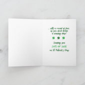 Grootdochter Golf Sports St. Patrick's Day Kaart (Binnen)