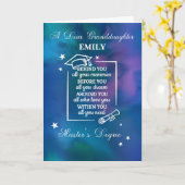 Grootdochter Master's Degree Afstuderen Quote Kaart (Gele Bloem)