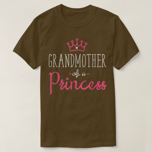 Grootdochter Matching Queen Princess T T-shirt (Design voorkant)