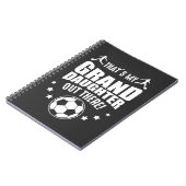Grootdochter Soccer Girl Proud grootouders Notitieboek (Linkerzijde)