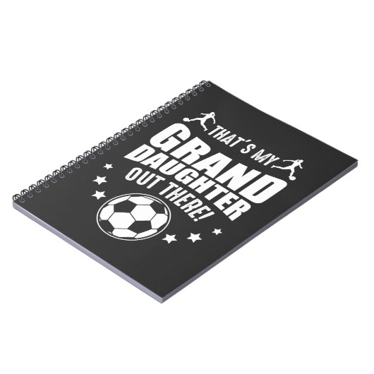 Grootdochter Soccer Girl Proud grootouders Notitieboek (Linkerzijde)