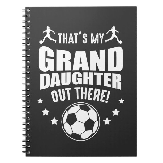 Grootdochter Soccer Girl Proud grootouders Notitieboek (Voorkant)