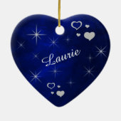 Grootdochter Star Heart Keepomwille Keramisch Ornament (Achterkant)