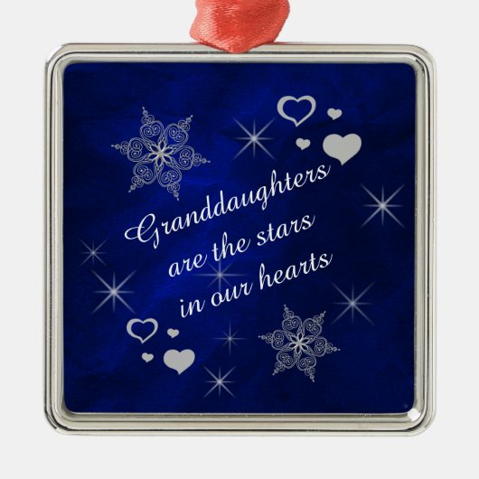 Grootdochter Star Snowflake Keepomwille Metalen Ornament (Voorkant)
