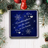 Grootdochter Star Snowflake Keepomwille Metalen Ornament