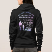 Grootdochter van normaal meisje, opa met Wings Ang Hoodie (Achterkant)