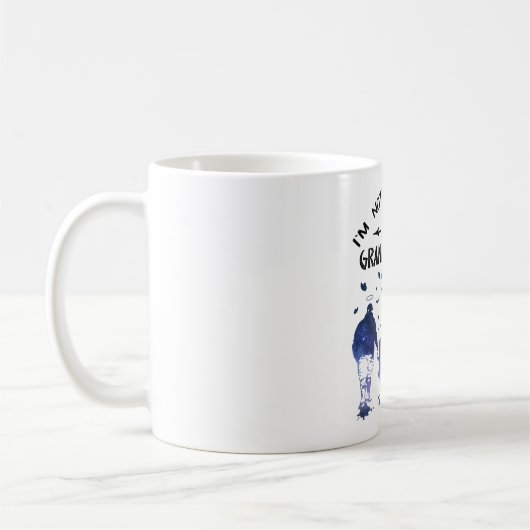 Grootdochter van normaal meisje, opa met Wings Ang Koffiemok (Links)