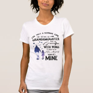 Grootdochter van normaal meisje, opa met Wings Ang T-shirt