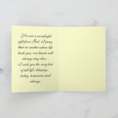 Grootdochter verjaardag Kaart (Binnen)