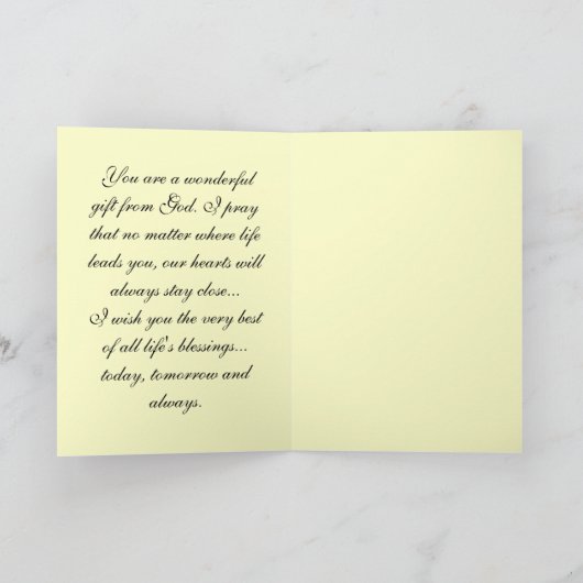 Grootdochter verjaardag Kaart (Binnen)