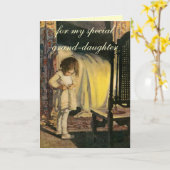 Grootdochter verjaardag Kaart (Gele Bloem)