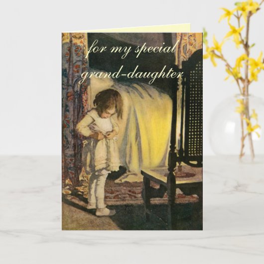 Grootdochter verjaardag Kaart (Gele Bloem)