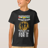 Grootdochter Vietnam Veteran Grandpa Soldaat T-shirt (Voorkant)