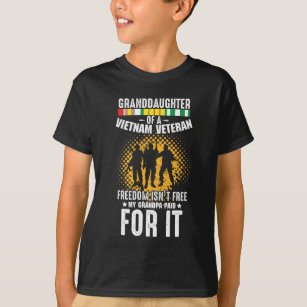 Grootdochter Vietnam Veteran Grandpa Soldaat T-shirt