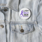 Grootdochter Violet Ribbon Hodgkins Lymphoma Ronde Button 5,7 Cm (In situ)