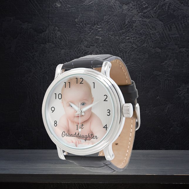 Grootdochters baby aangepaste foto grootvader horloge (Creator heeft geüpload)