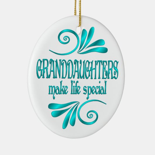 Grootdochters maken het leven speciaal keramisch ornament (Rechts)