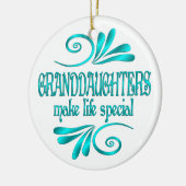 Grootdochters maken het leven speciaal keramisch ornament (Links)