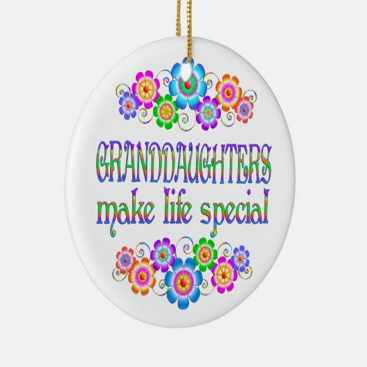 Grootdochters maken het leven speciaal keramisch ornament (Rechts)